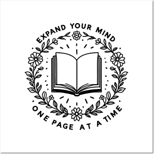 Expand your mind, one page at a time, Reading Books Lover Posters and Art